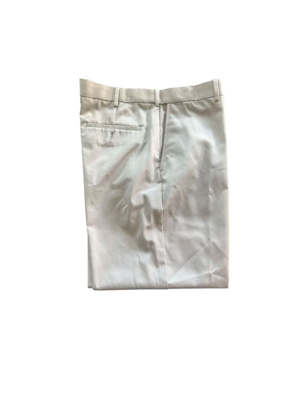 Croft & Barrow Men's Beige Dress Pants Size 38x29 Flat Front Classic Fit - Picture 4 of 6
